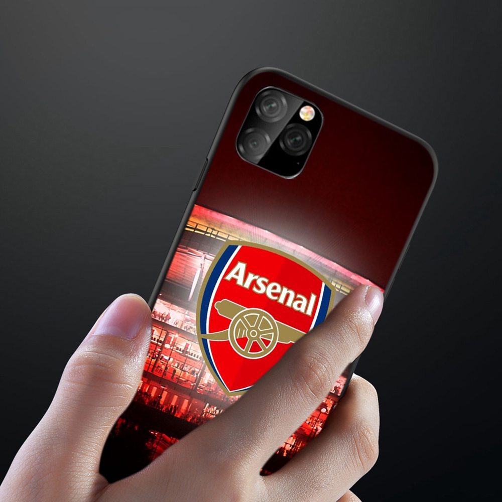 Ốp điện thoại mềm họa tiết câu lạc bộ bóng đá Arsenal Q5 cho iPhone 6 6s 7 8 Plus X XR Xs 11 Pro Max SE 2020