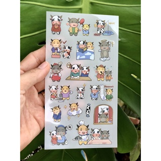 [MÃ KIMDON153 GIẢM 10K ĐƠN TỪ 50K] Sticker hình dán bò sữa siêu xinh (tự chọn mẫu)