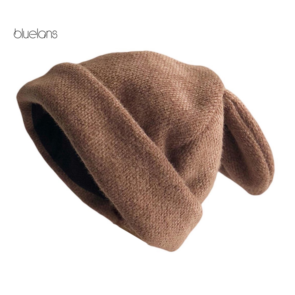 Mũ Len Beanie Đính Tai Thỏ 3D