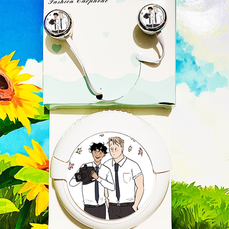 Tai nghe hộp tròn in hình HEARTSTOPPER Trái tim ngừng nhịp xinh xắn tiện lợi