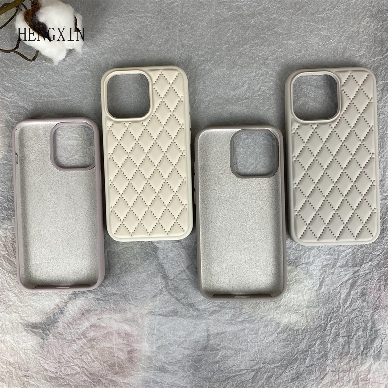 Diamond shaped liquid silicone phone case suitable for iPhone X XS XR XSMAX 11 14 15 12 13 PROMAX 15PLUS shockproof full case protection