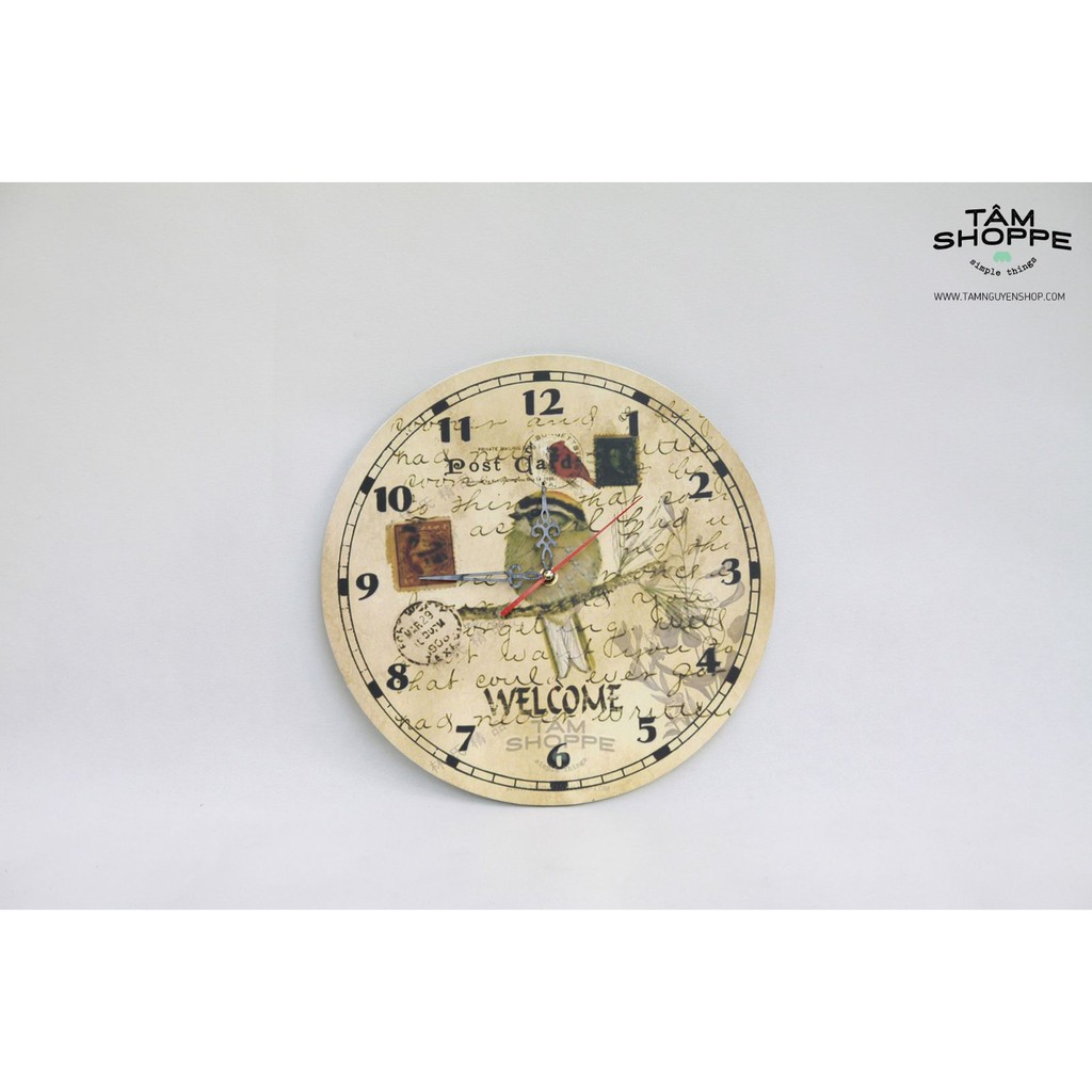 Đồng hồ Vintage băng gỗ số 20