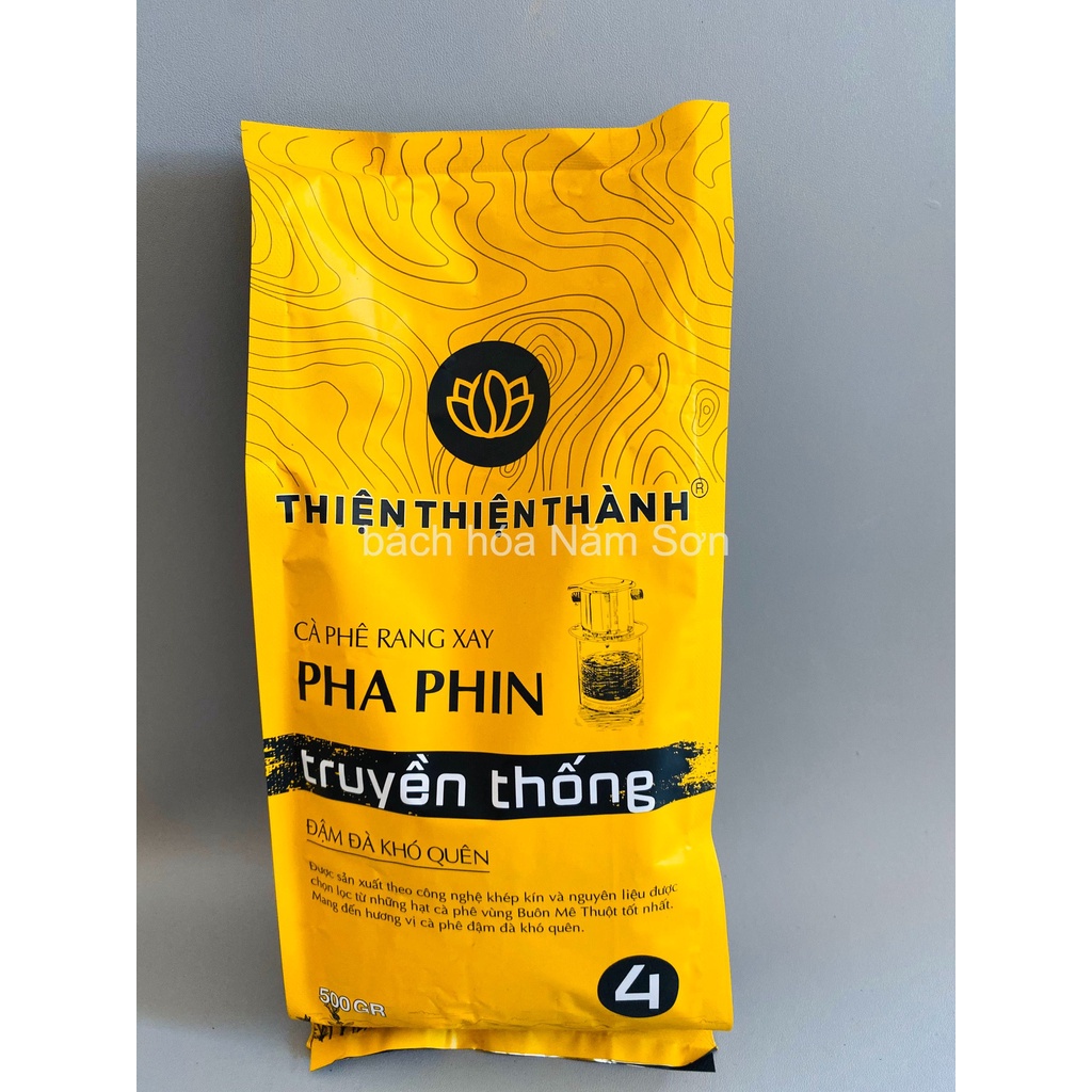 Cà phê rang xay pha phin truyền thống Thiện Thiện Thành 500g