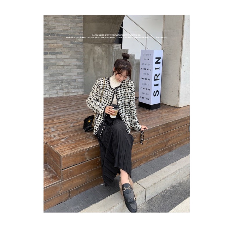 Chân váy midi xếp ly dáng xòe | BigBuy360 - bigbuy360.vn