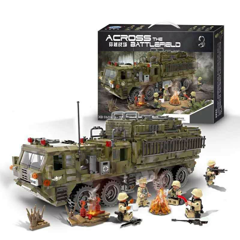 [Mã TOYDEC hoàn 20K xu đơn 50K] [Hàng có sẵn-Xả hàng tăng doanh số] Lego Tank XE TĂNG VẬN TẢI CỠ KHỦNG Xingbao 06014