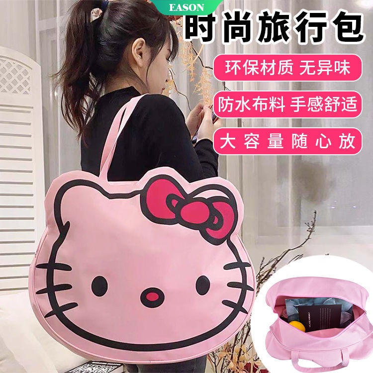 Sanrio Túi Xách Đeo Vai Hoạt Hình Hello Kitty Sức Chứa Lớn 2021 Thời Trang Cho Nữ
