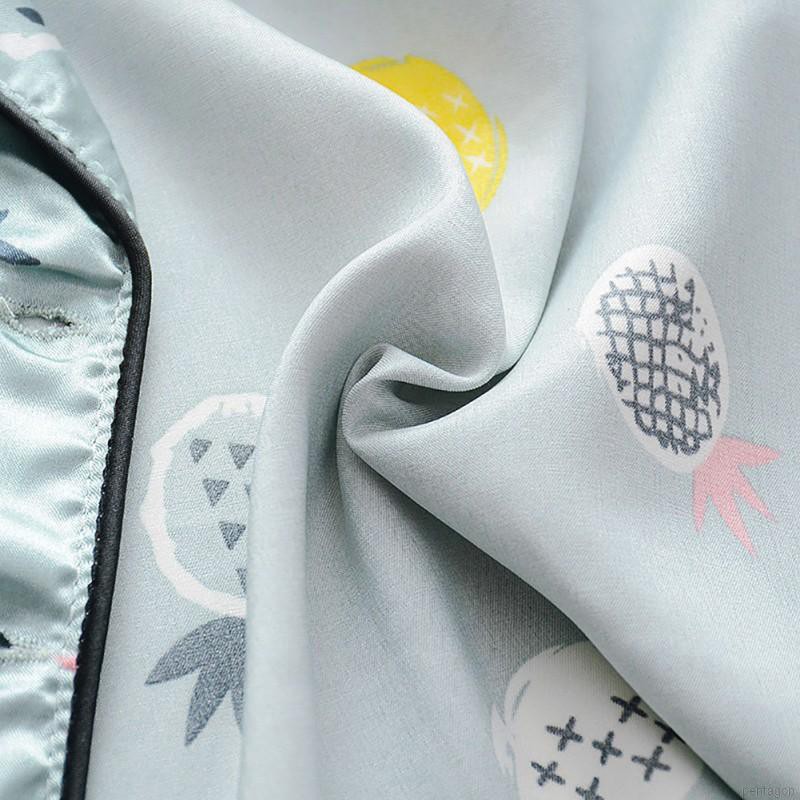 Bộ quần áo ngủ ngắn tay in hình quả dứa dành cho bé trai và bé gái