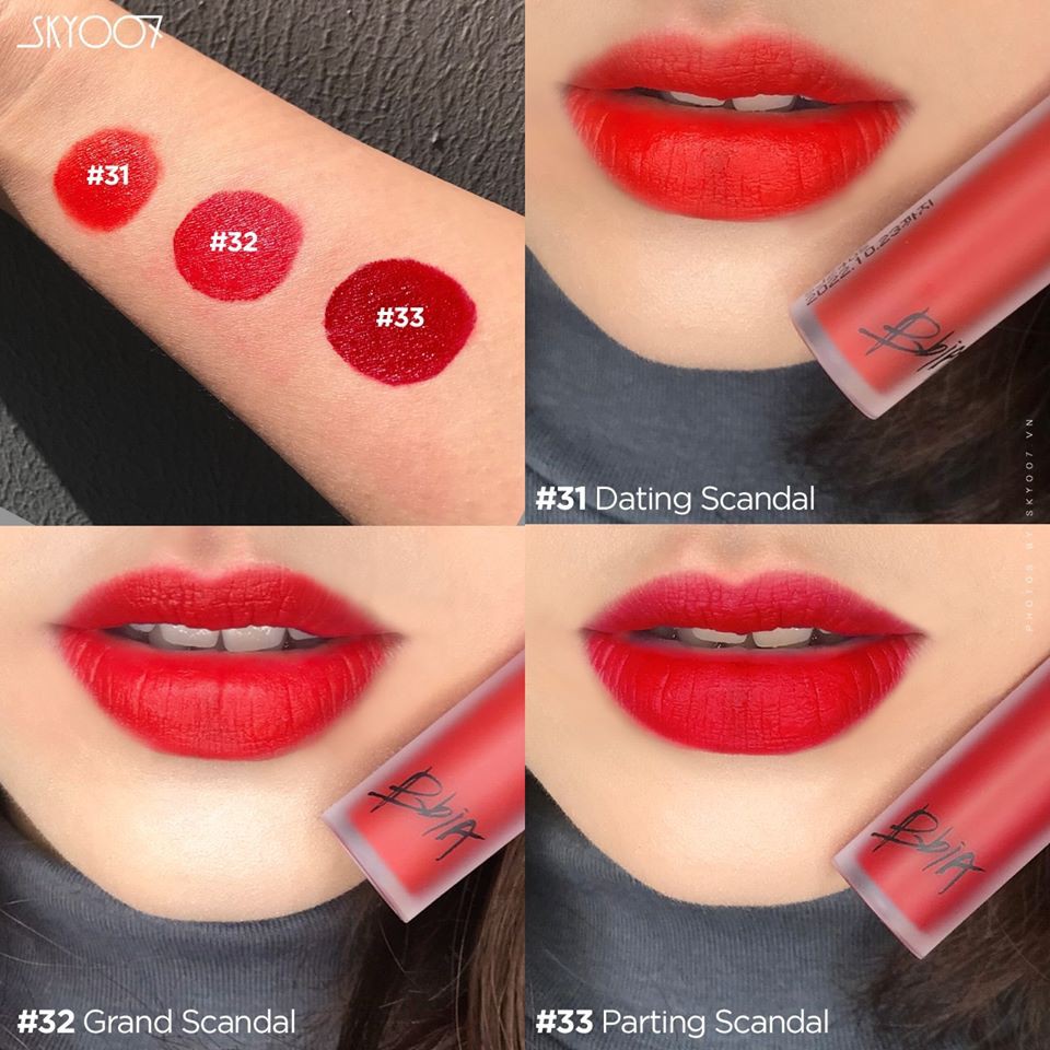 Son kem lì Bbia Last Velvet Lip Tint Full Version