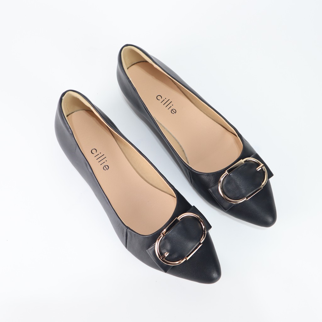 Giày búp bê nữ phối khóa oval 1035 | BigBuy360 - bigbuy360.vn