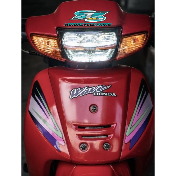 Choá đèn pha led 2 tầng chính hãng ZHIPAT dành cho xe wave 100, 110 110s wave Thái lan LEGENDARY