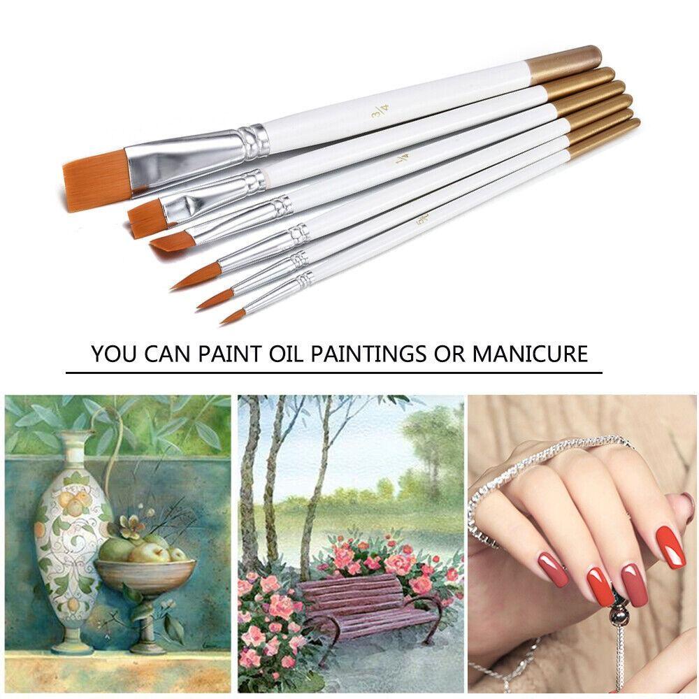 Set 6 Cọ Vẽ Tranh Sơn Dầu Nghệ Thuật DIY