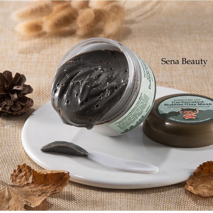 Hũ mặt nạ bì heo đất sét thải độc trắng da Carbonated Bubble Clay Mask Sena Beauty | Thế Giới Skin Care