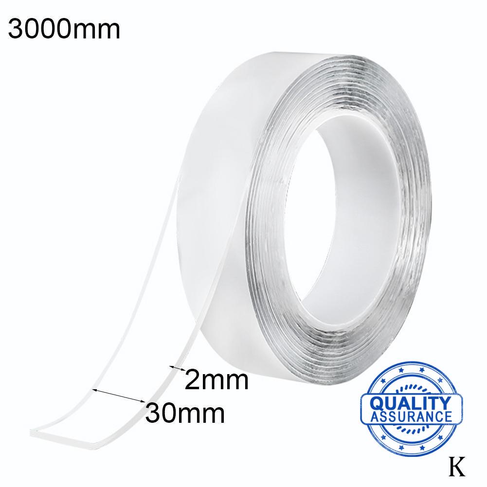Cuộn Băng Keo Hai Mặt Nano Trong Suốt T7I0 Dài 1 / 3 / 5M Có Thể Tái Sử Dụng Tiện Lợi