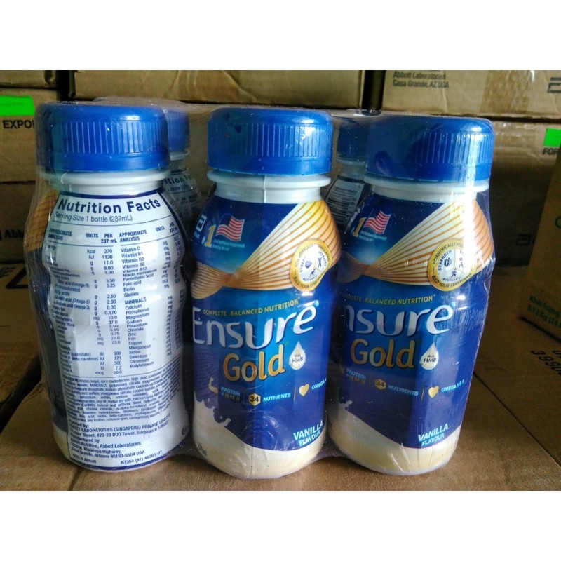 Bộ 6 chai sưa nước Ensure Gold 237ml | BigBuy360 - bigbuy360.vn