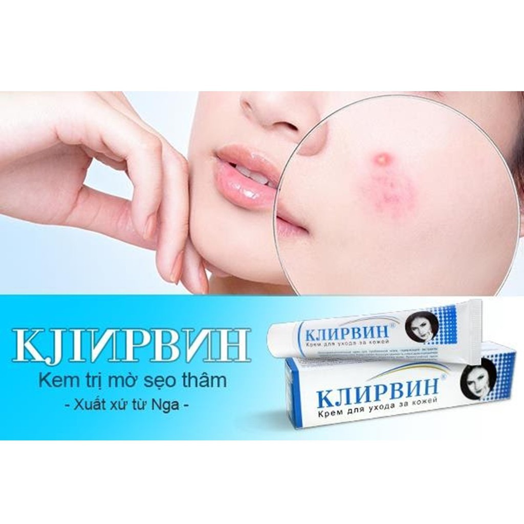 Kem dưỡng da, làm mờ sẹo Klirvin Cream Nga (25g/Tuýp), Giúp phục hồi các tổn thương trên da