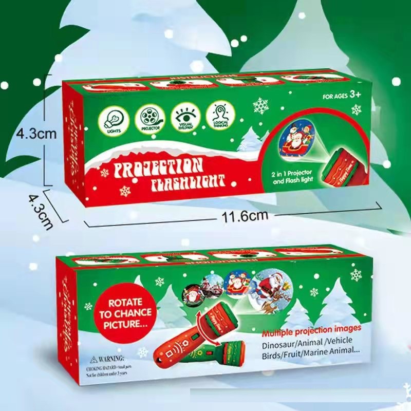 Đèn pin chiếu hình Noel cho bé 24 hình ảnh