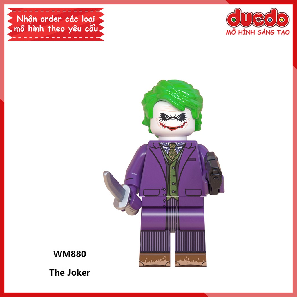 Minifigures các nhân vật Joker và Harley Quinn mới nhất - Đồ chơi Lắp ghép Xếp hình Mini Mô hình WM WM6080