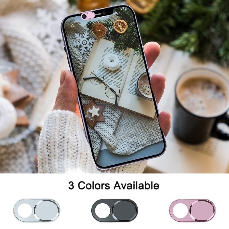 1 Miếng Dán Bảo Vệ Ống Kính Camera Điện Thoại Hình Oval Bằng Kim Loại Chống Nhìn Trộm