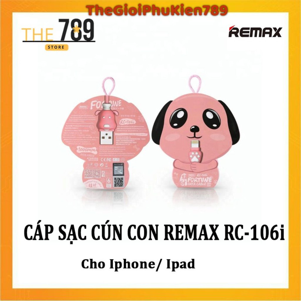 CÁP SẠC REMAX RC-106i - DÀI 1M - CÁP IPHONE