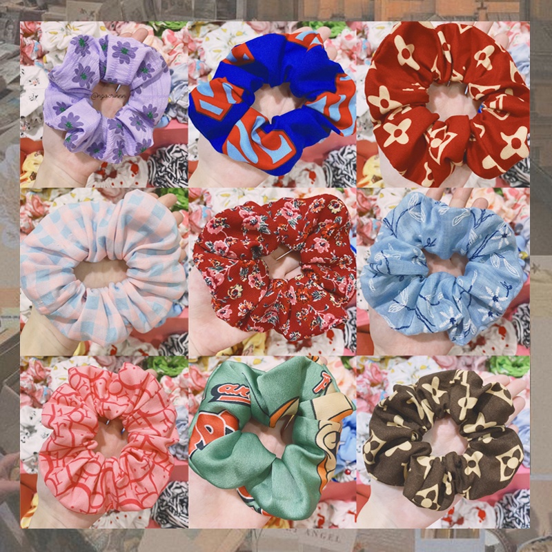 (HÀNG ĐẸP) SCRUNCHIES LẺ 1 + NGẪU NHIÊN + PHI BÓNG