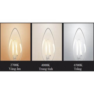 Bóng đèn Led Edison C35 4W hình nến đui E14