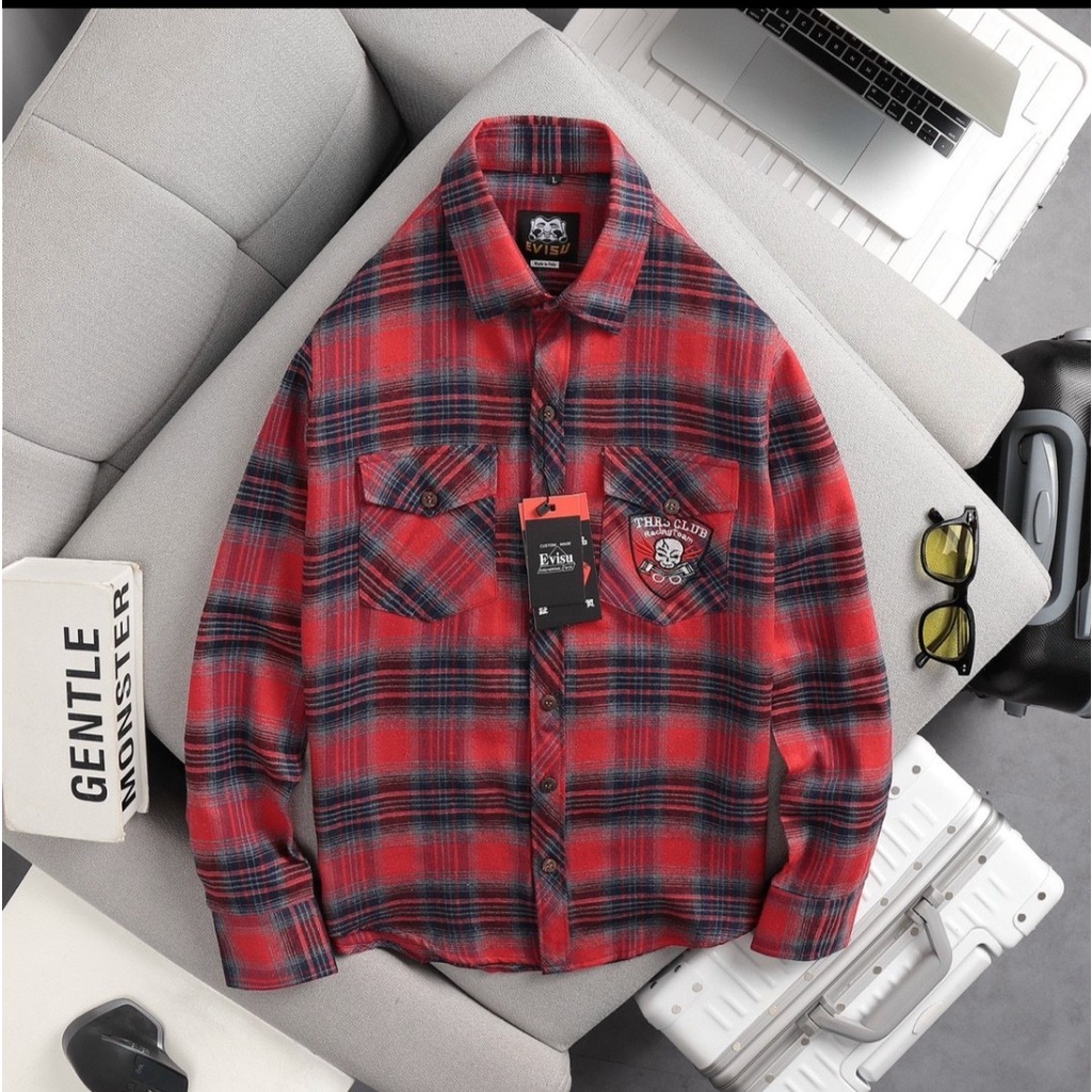 Áo sơ mi caro thêu túi  BN FASHION áo sơ mi nam nữ cao cấp do shop mua vải tự cắt giá rẻ .