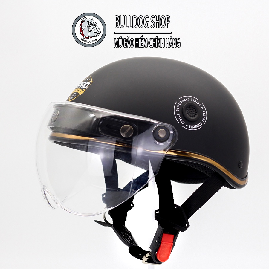 [Nhiều Màu] Mũ Bảo Hiểm Nửa Đầu HP Helmet 03B Gắn Kính B1 - Bulldogshop