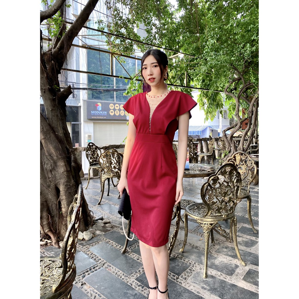 Đầm nữ trung niên thiết kế cao cấp sang trọng