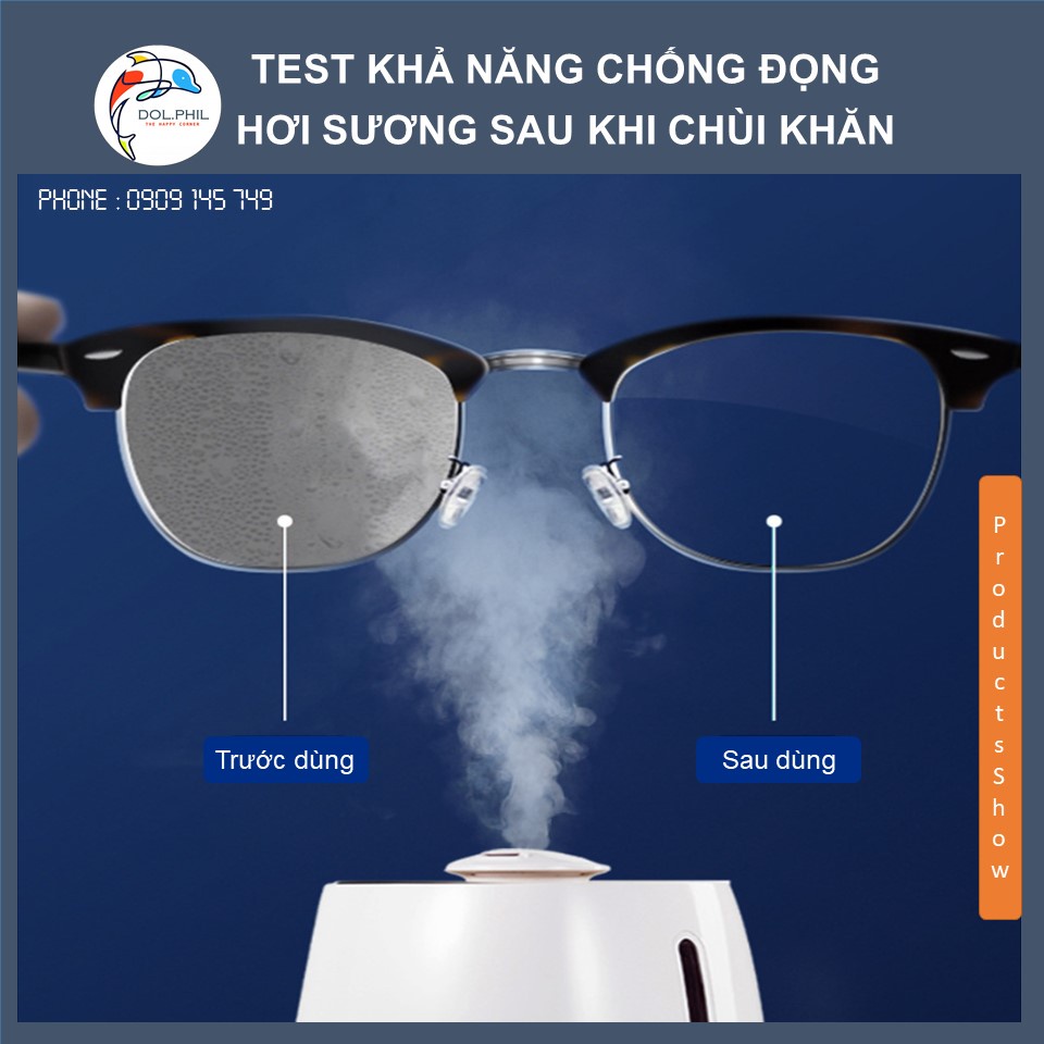 Khăn Lau Kính Chống Bám Hơi Nước Dol.phil Store Khăn Lau Kính Nano Công Nghệ Nhật Set 100 Khăn Đóng Gói Riêng Từng Khăn