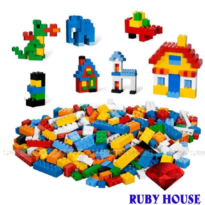 Bộ độ chơi  ghép hình lego  1000 chi tiết CHÍNH HÃNG , Đồ chơi càng chơi càng thông minh-Ruby House