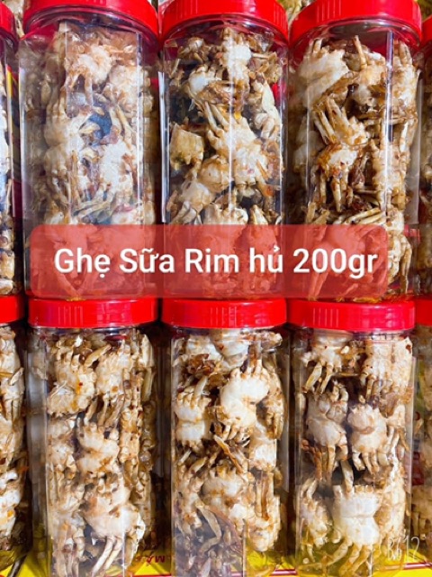 Ghẹ Sữa Rim ( ăn liền ) là sản phẩm chính hãng của Shop Đặc Sản Biển Phan Thiết NGỌC DŨNG; Hộp 200 gram. HSD 12 tháng