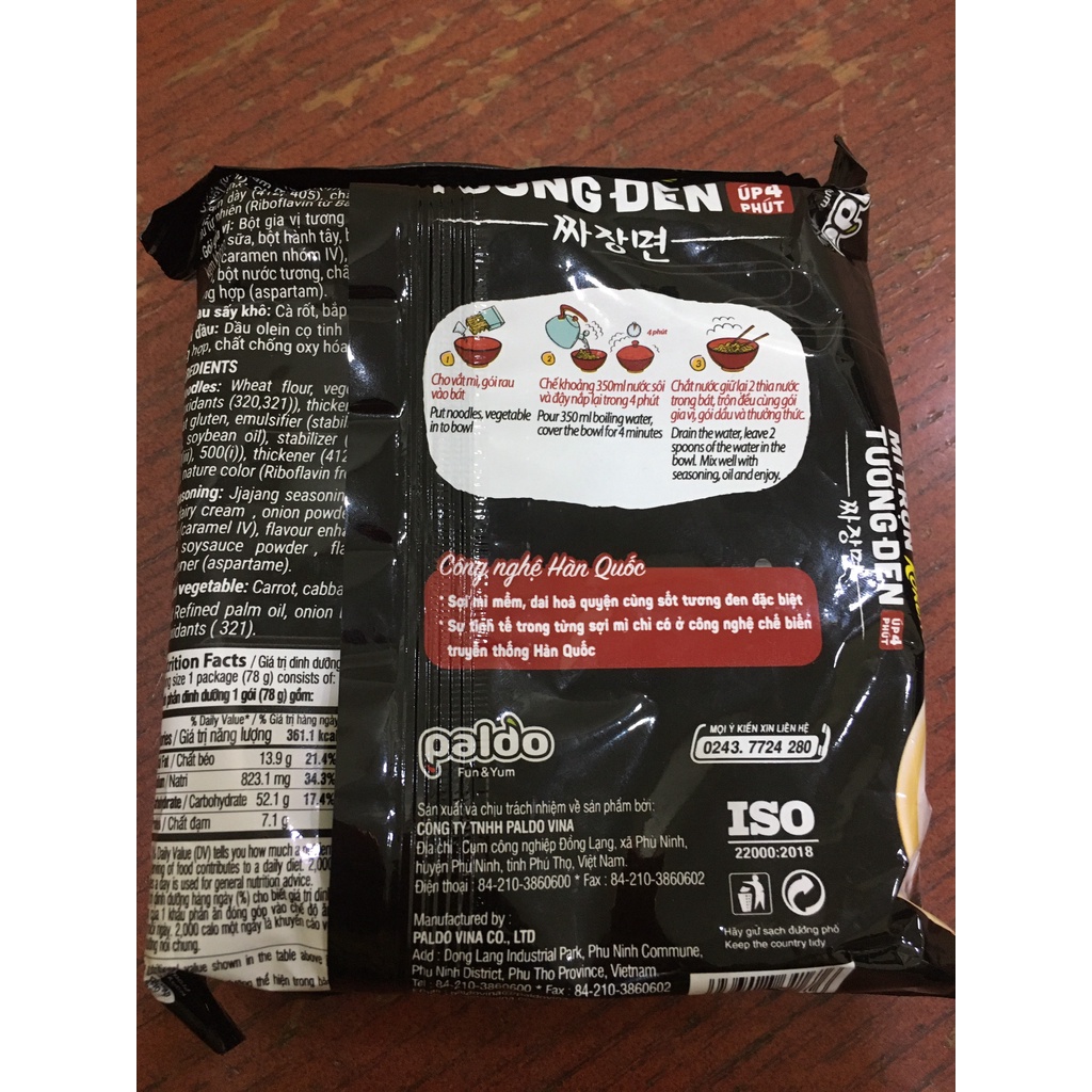 1GÓI Mì Tương Đen KORENO HÀN QUỐC - SAIGONFOOD | BigBuy360 - bigbuy360.vn