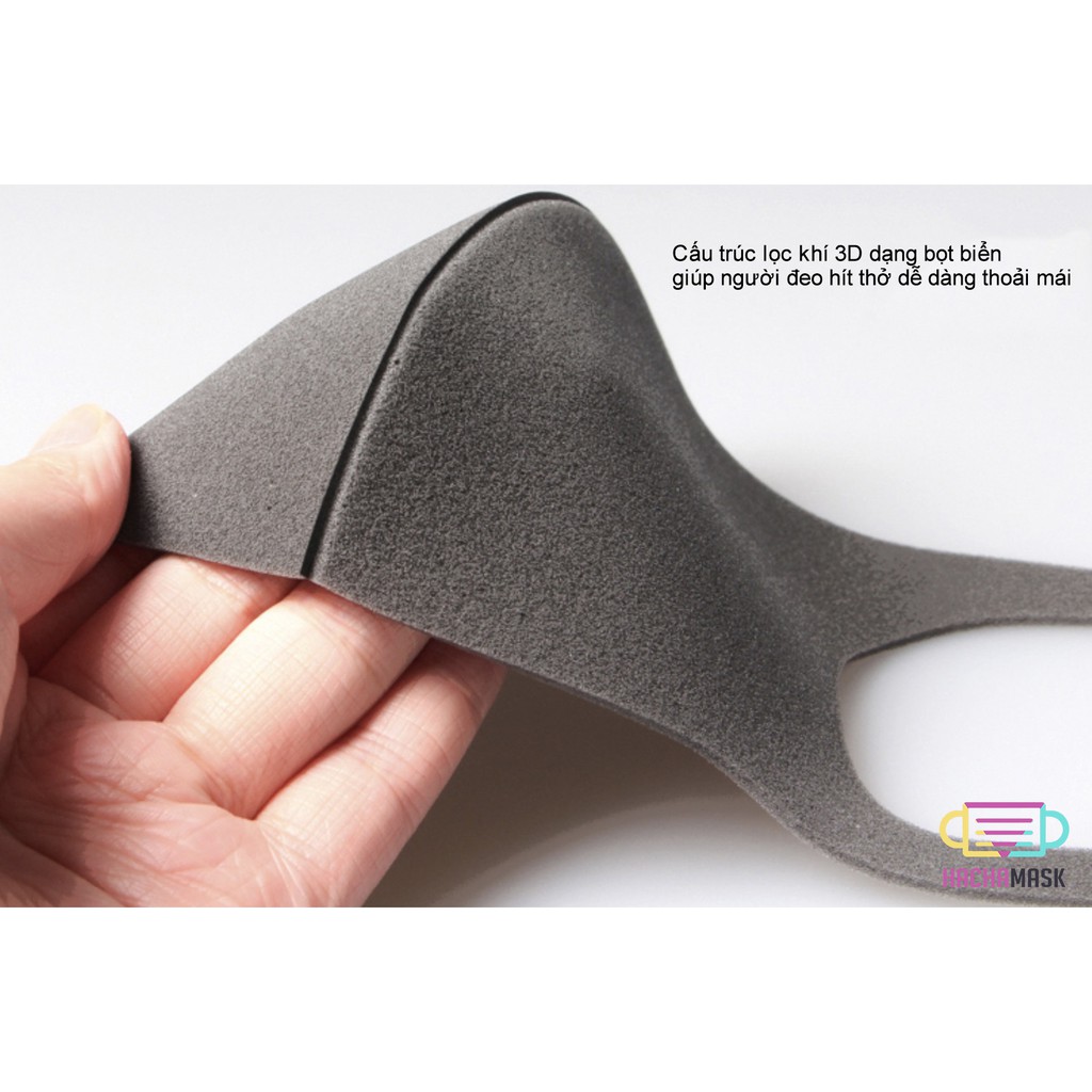 Khẩu Trang Pitta Jin 3D Bọt Biển Xốp Cao Cấp Lọc Bụi