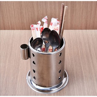 Ống đựng muỗng đũa inox có ống tăm