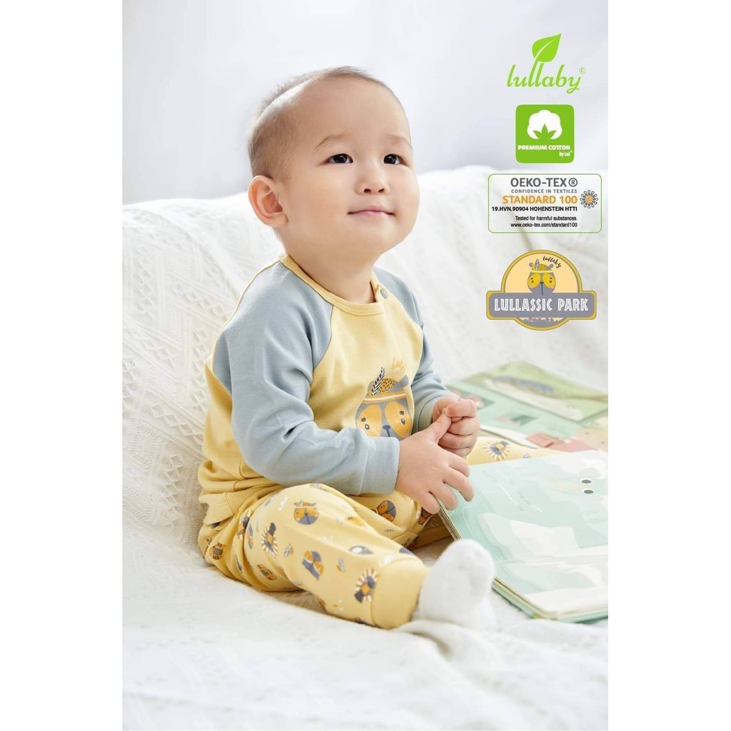 Set 2 bộ raglan bé trai Lullaby mẫu mới 2020