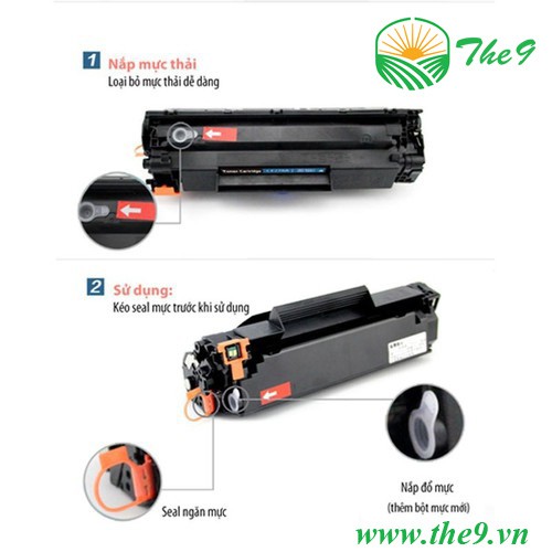 hộp mực máy in 78A - Cartridge 78A/ CE278A Có lỗ đổ mực mới và mực thải hàng nhập khẩu mới 100% in đẹp rõ nét