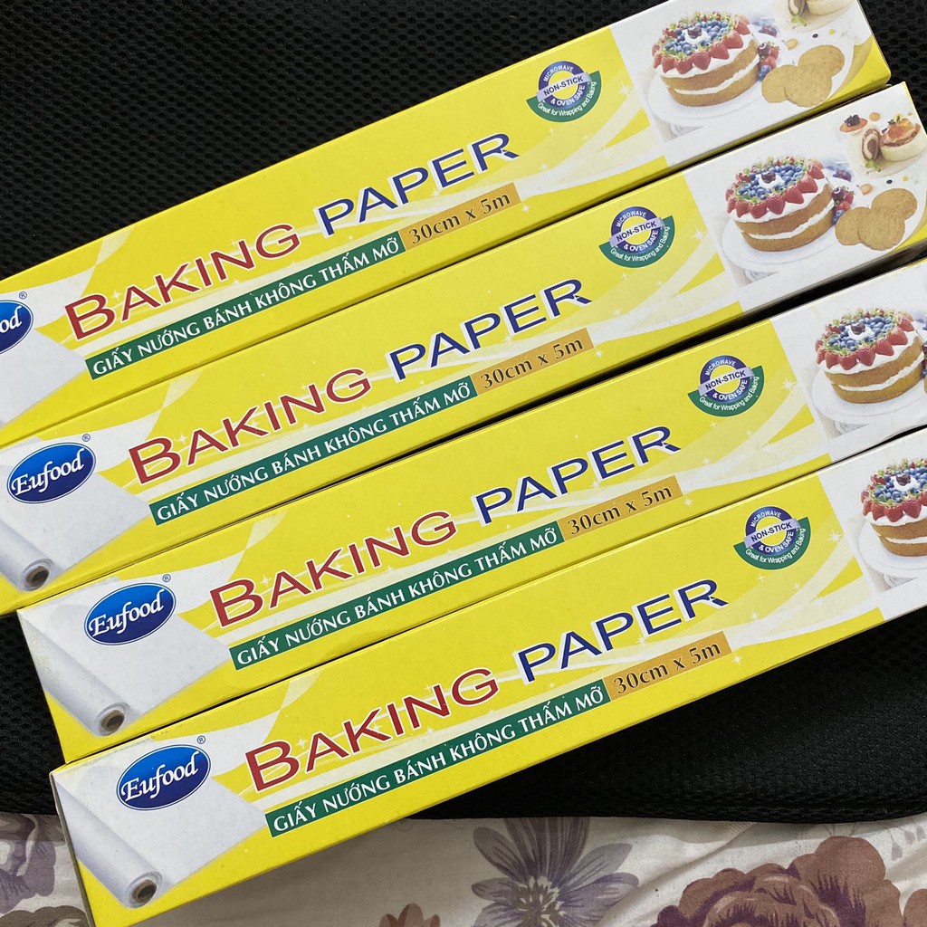 Giấy nến nướng bánh không thấm dầu Baking paper dùng để lót nướng bánh, dùng tốt cho nồi chiên không dầu