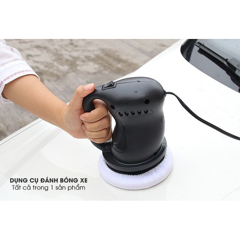 Máy đánh bóng xe hơi cầm tay 12v 36w chính hãng RUNDONG dụng cụ đánh bóng ô tô