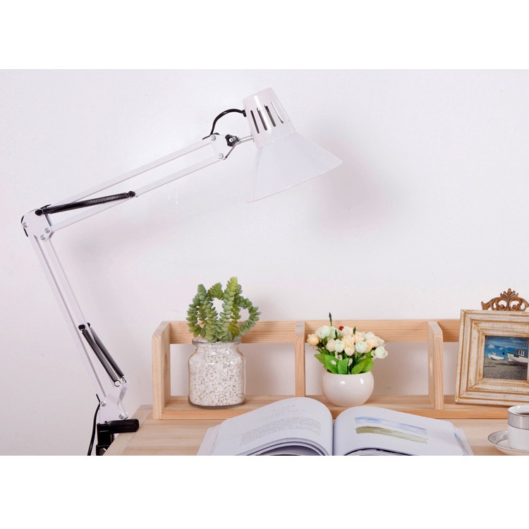 Đèn kẹp cổ điện chóa tam giác sang trọng, đèn pixar decor