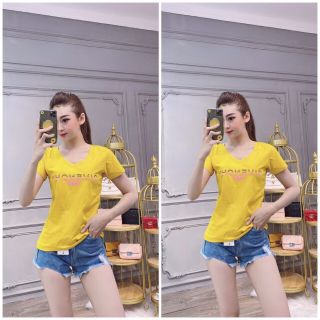Áo thun thái cổ tim. From rộng
