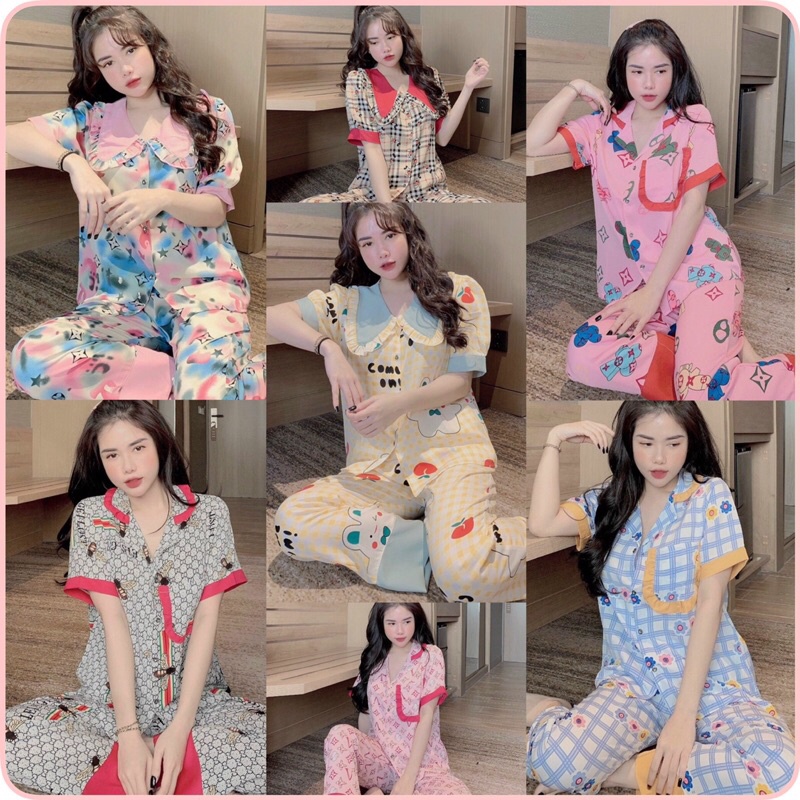 Đồ bộ pijama lụa mềm mịn  Ảnh thật