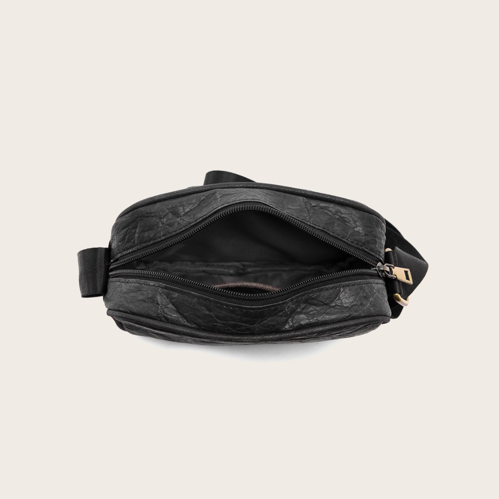 Túi đeo chéo messenger size mini phối da cao cấp unisex cho nam nữ