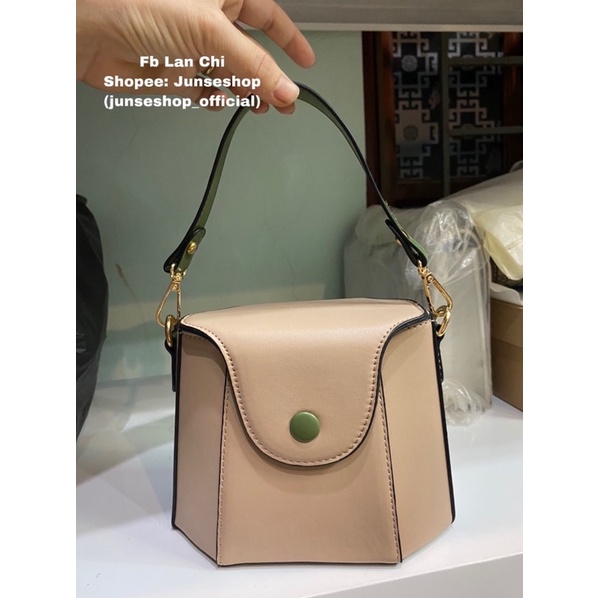 Túi cốp cầm tay có dây đeo chéo xinh xắn Hàng Q/Châu