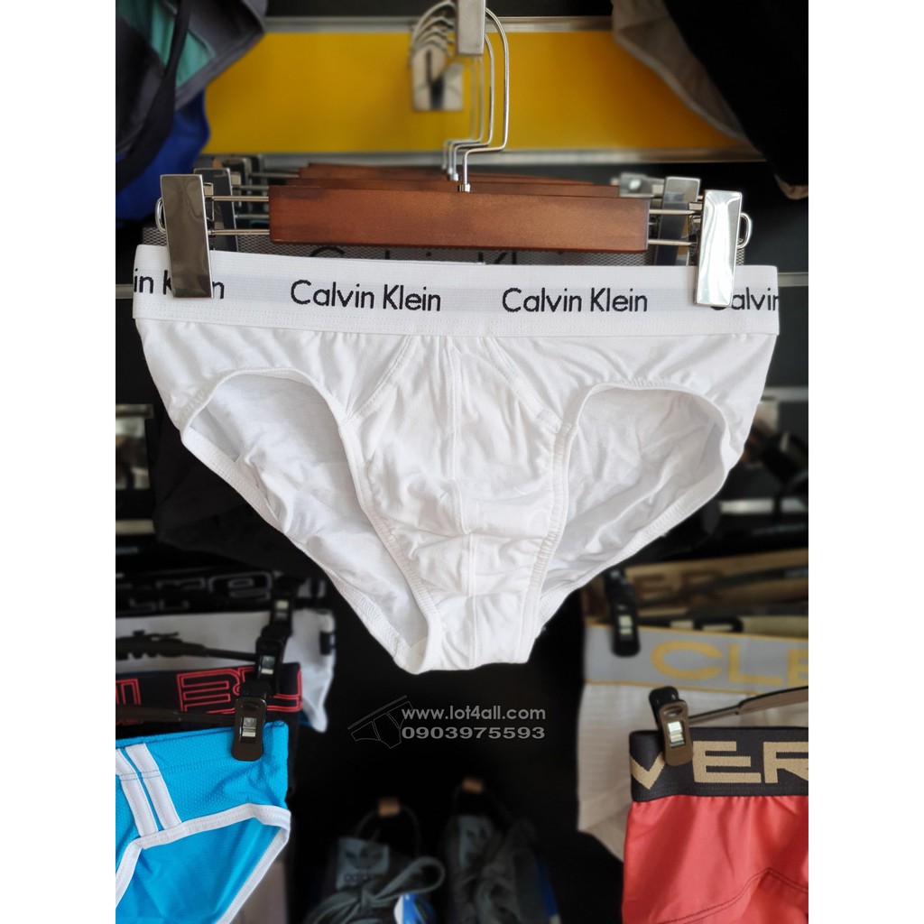 [AUT.] Quần lót nam Calvin Klein NU2661 Cotton Stretch Hip Brief 3-pack White