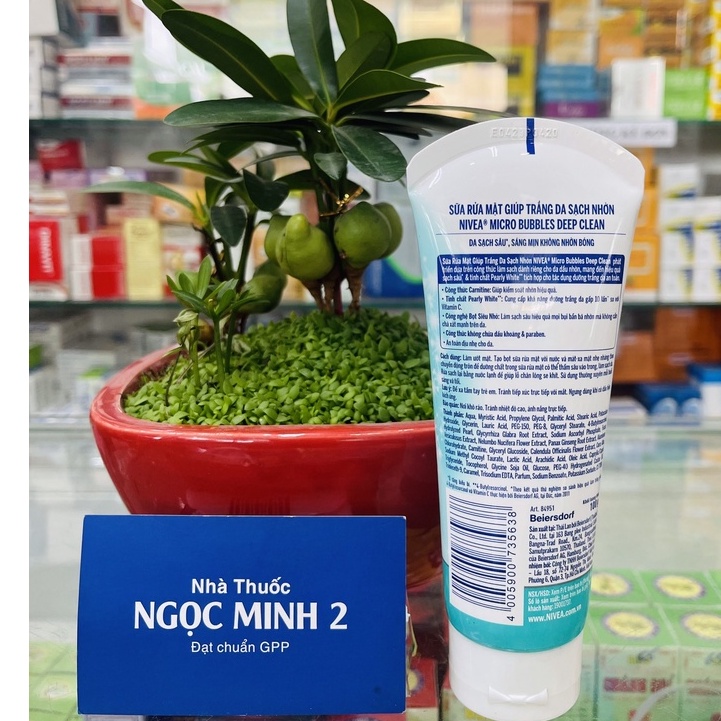 ✅ [Chính Hãng] Nivea White Oil Clear Sữa rửa mặt giúp trắng da sạch nhờn.