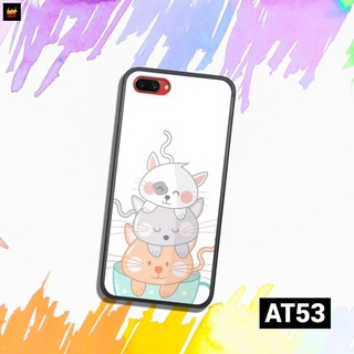 Ốp mặt lưng kính cường lực SAMSUNG GALAXY A51 - A71 in hình mèo  cute hot