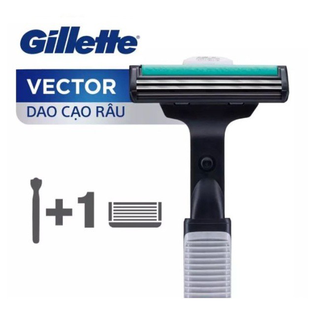 Dao Cạo Gillette Vector 1UP Chính Hãng, Có Bảo Hành