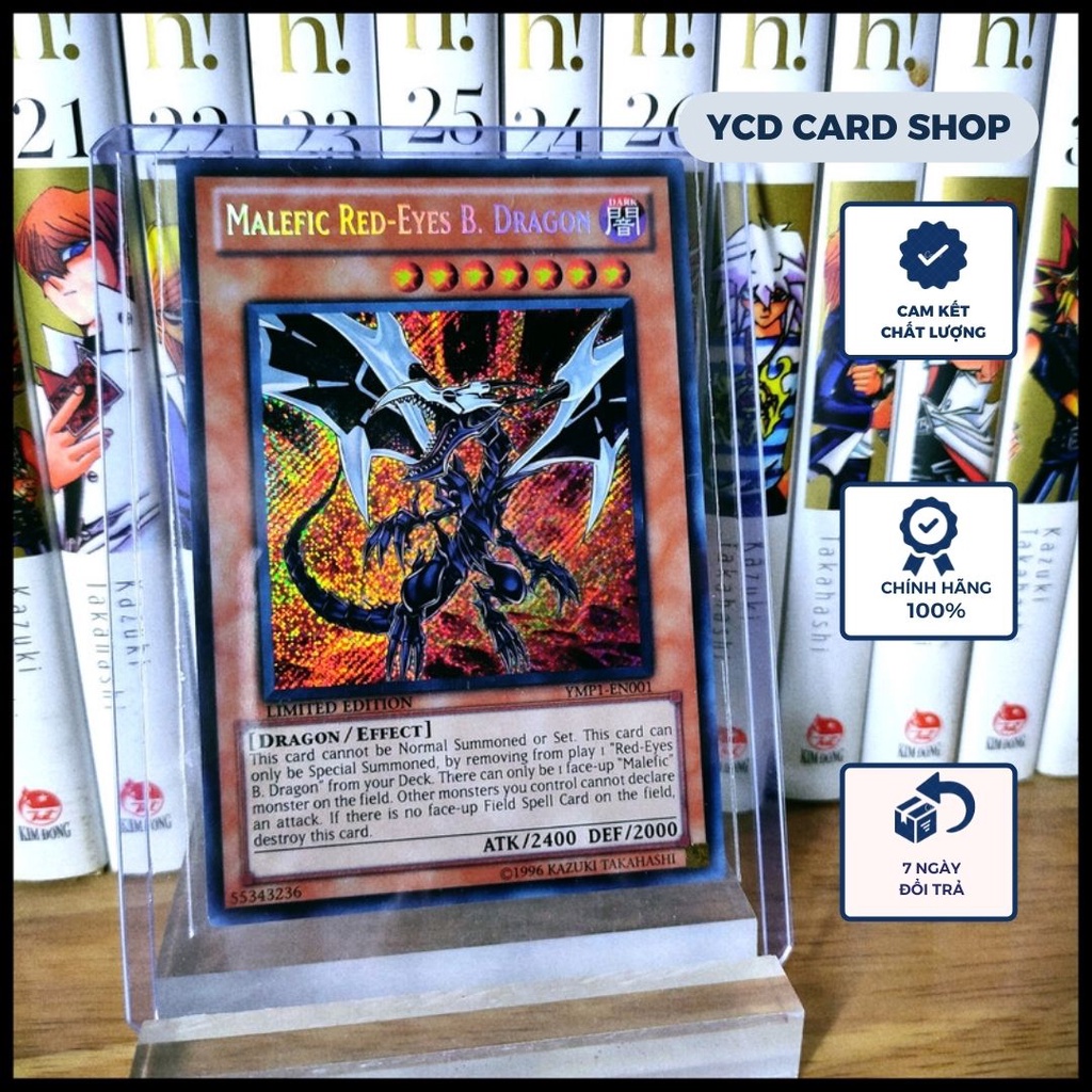 Thẻ bài yugioh Chính Hãng Malefic Red-Eyes B. Dragon – Secret Rare
