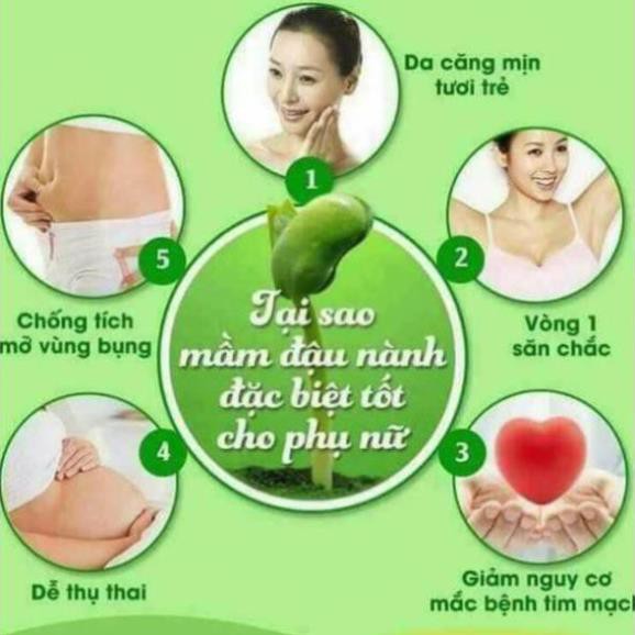 Mầm Đậu Nành Nguyên Xơ Cao Cấp 500g Giúp Tăng Vòng 1 Hiệu Quả | BigBuy360 - bigbuy360.vn