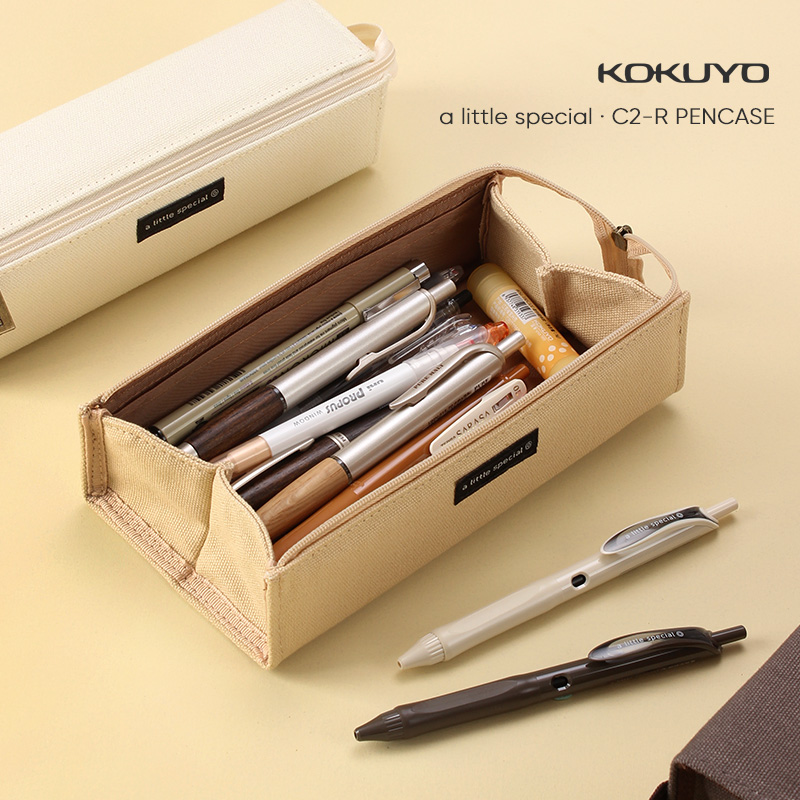 Túi đựng bút KOKUYO bằng chất liệu canvas sức chứa lớn tiện dụng